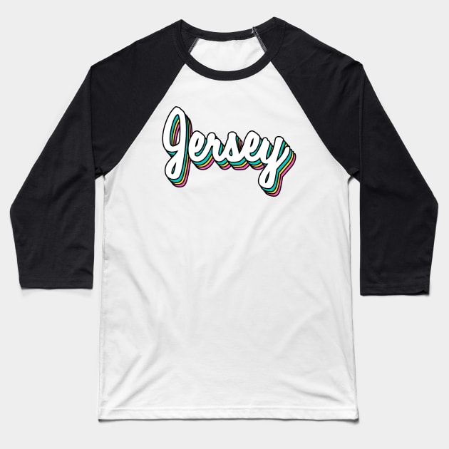 Retro Jersey Baseball T-Shirt by lolosenese